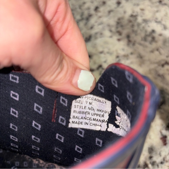 London Fog Rainboots/ short/Patterned Rain Boots#tartan#rainyday#british#travel - Picture 5 of 7